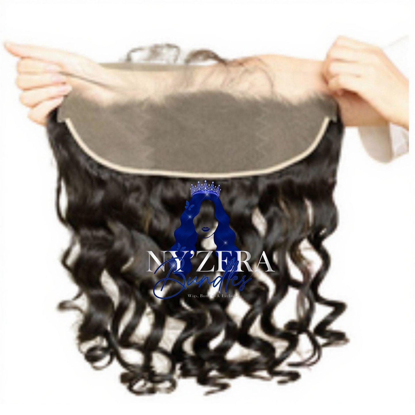 Virgin brazilian human Loose wave Ear To Ear 13x5 Lace Frontal in transparent lace