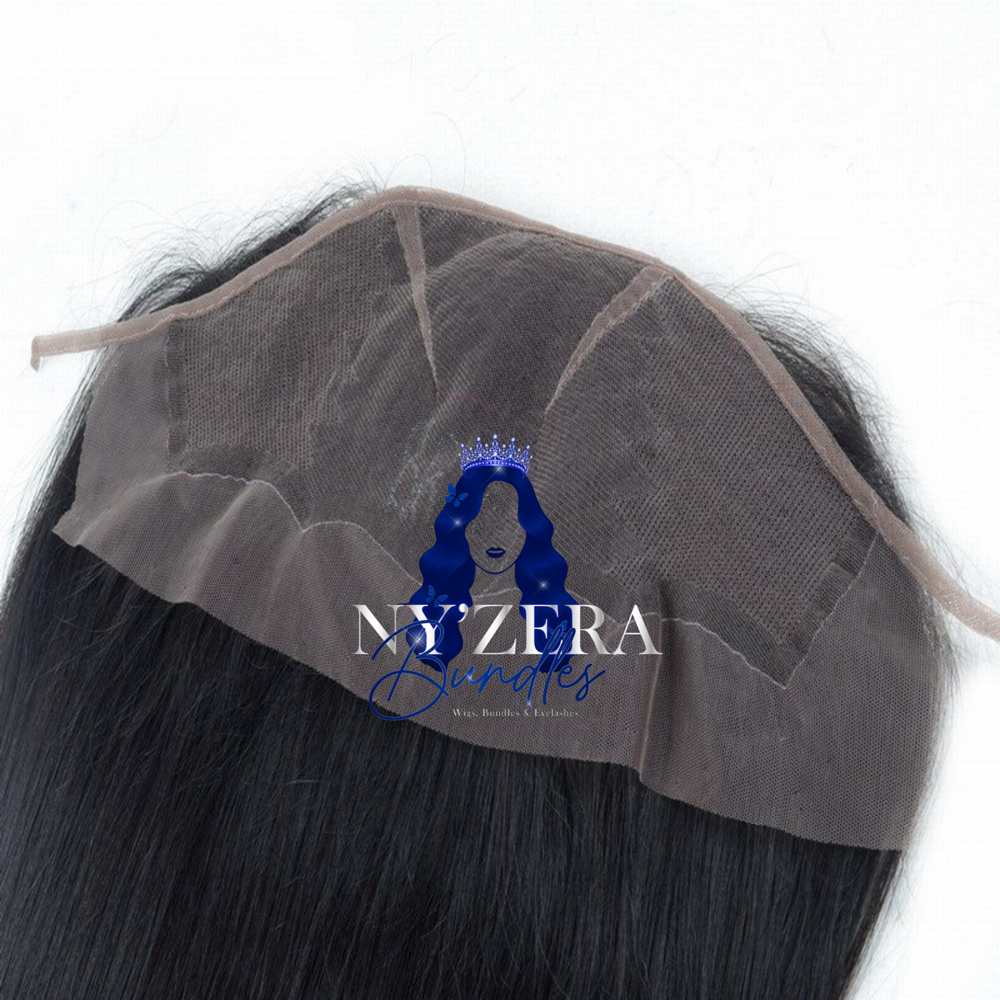 13x5 natural straight lace frontal with pre-plucked natural hair line