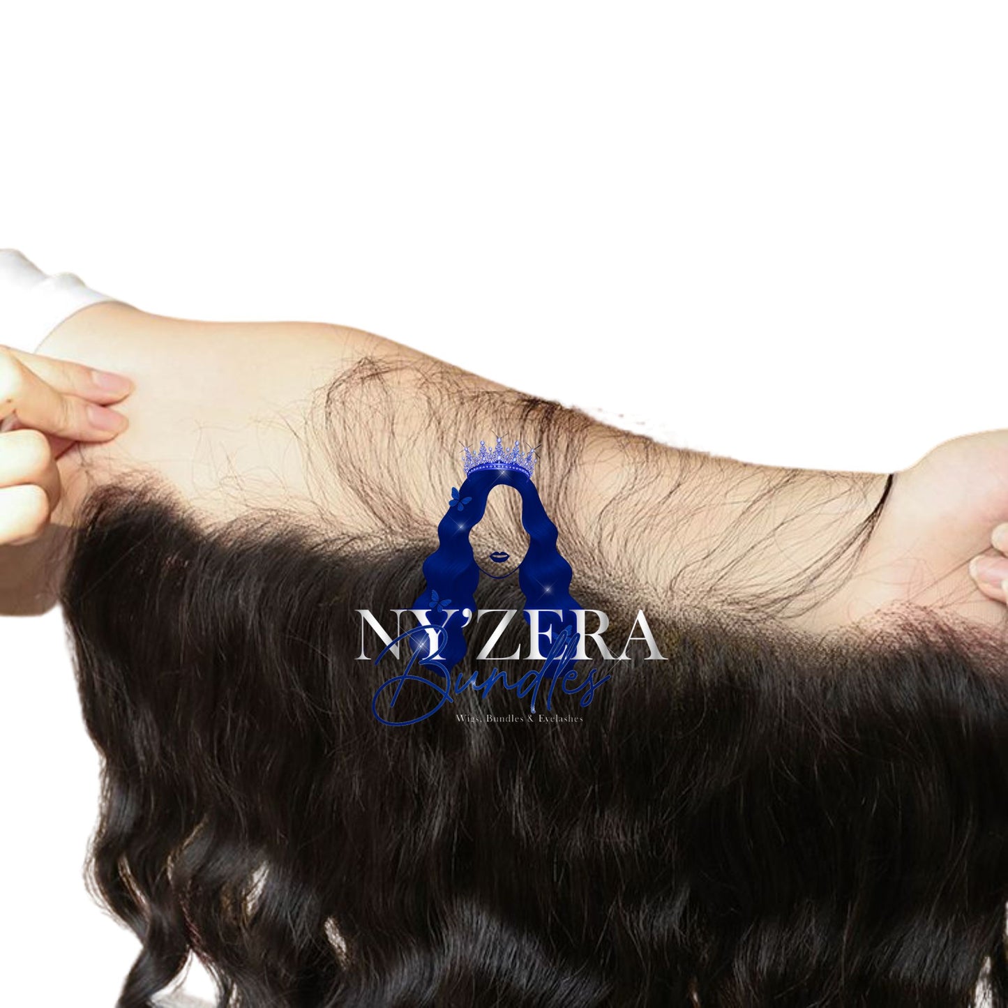 Virgin brazilian human Loose wave Ear To Ear 13x5 Lace Frontal in transparent lace