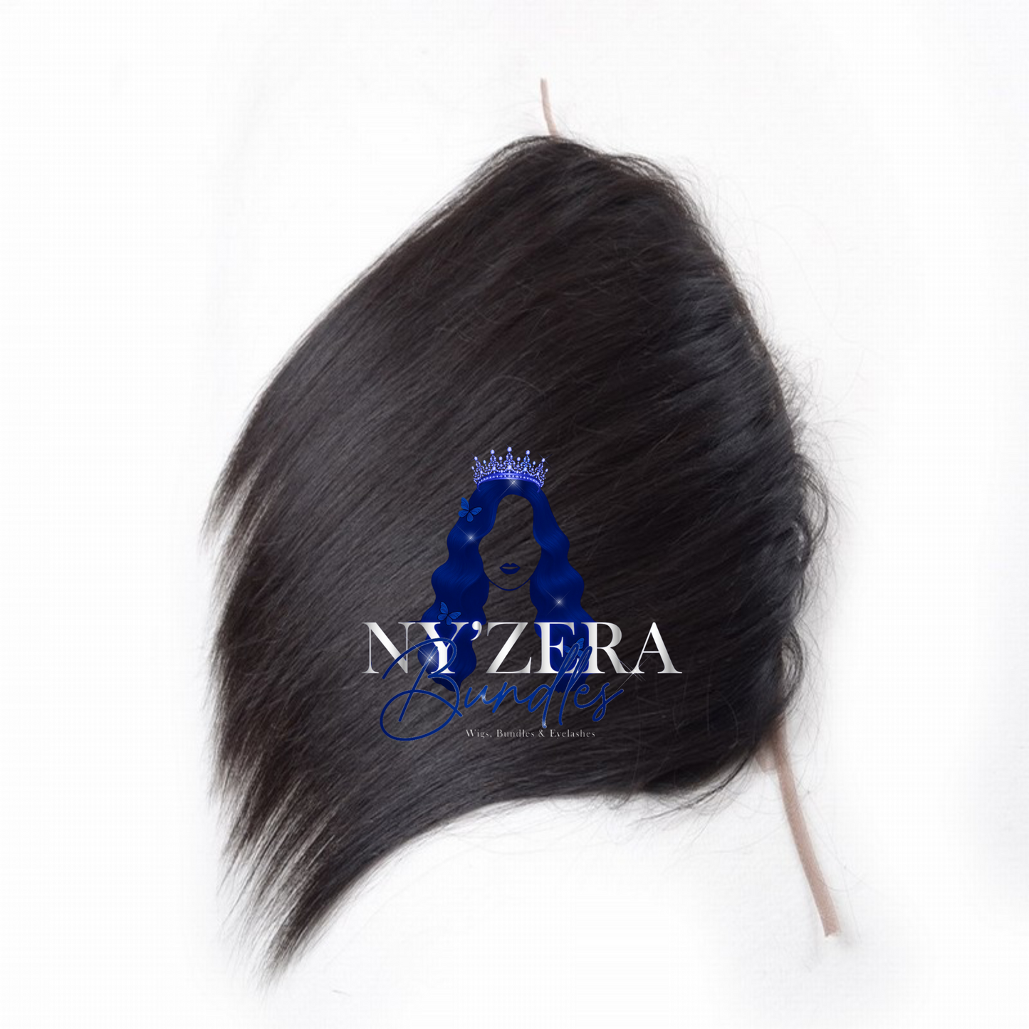 13x5 natural straight lace frontal with pre-plucked natural hair line