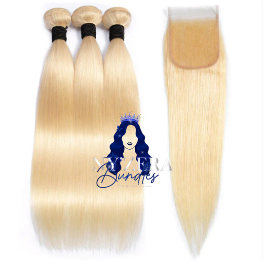 Blue Band Virgin #613 3x Bundles + HD 5*5 Closure