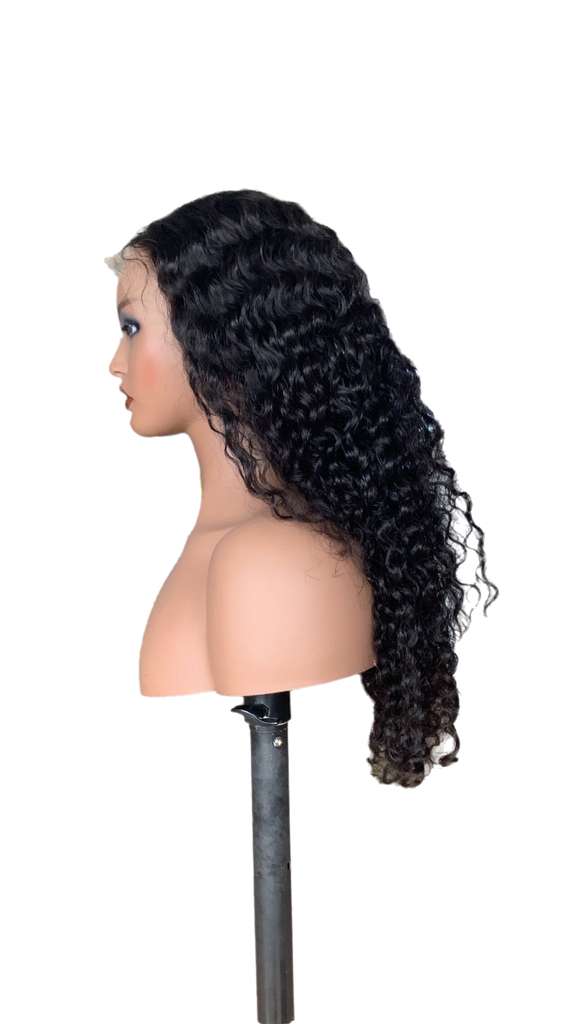 Virgin Deep wave lace front wig